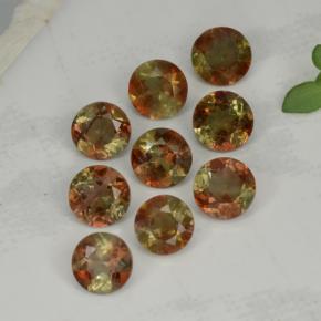 Gemas de andalucita rosa natural de 2,16 ct, corte redondo, VS