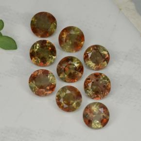 Gemas de andalucita rosa natural de 2,16 ct, corte redondo, VS