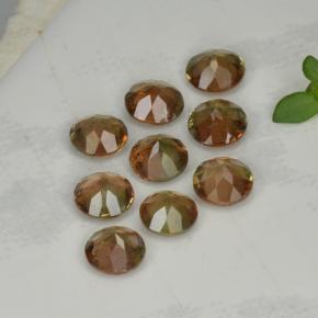 Gemas de andalucita rosa natural de 2,16 ct, corte redondo, VS