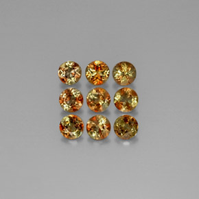 Gemas de andalucita multicolor natural de  ct, corte redondo, VS