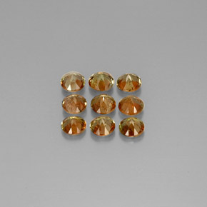 Gemas de andalucita multicolor natural de  ct, corte redondo, VS