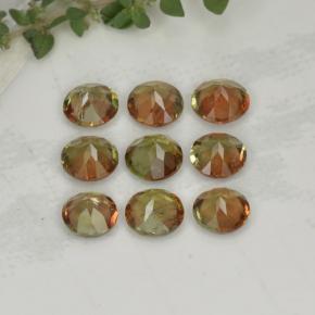 Gemas de andalucita multicolor natural de 1,92 ct, corte redondo, VS