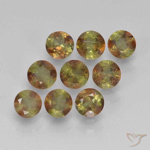2.19ctw Natural Multicolor andalucita, Redondo, VS