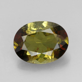 Andalucita multicolor natural de 1,64 ct, corte óvalo, VS-SI