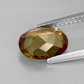 andalucita Multicolor natural de 1.83 ct, Corte Óvalo, VS