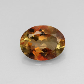 Andalucita multicolor natural de 1,82 ct, corte óvalo, VS