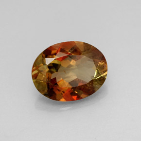 Andalucita multicolor natural de 1,82 ct, corte óvalo, VS