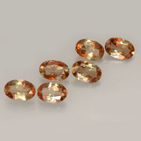 Gemas de andalucita multicolor natural de  ct, corte óvalo, VVS-VS