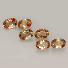 Gemas de andalucita multicolor natural de  ct, corte óvalo, VVS-VS
