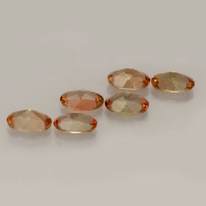 Gemas de andalucita multicolor natural de  ct, corte óvalo, VVS-VS