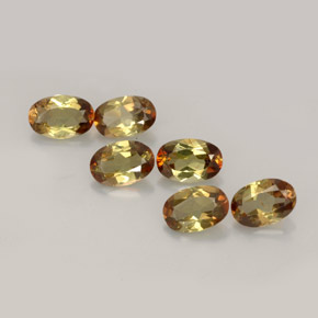 Gemas de andalucita multicolor natural de  ct, corte óvalo, VVS-VS