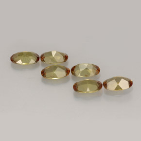 Gemas de andalucita multicolor natural de  ct, corte óvalo, VVS-VS