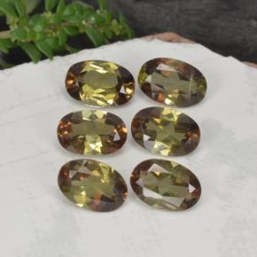 Gemas de andalucita multicolor natural de 2,66 ct, corte óvalo, VVS-VS