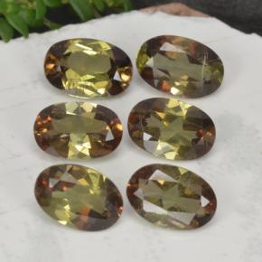 Gemas de andalucita multicolor natural de 2,66 ct, corte óvalo, VVS-VS