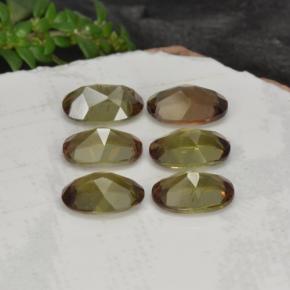Gemas de andalucita multicolor natural de 2,66 ct, corte óvalo, VVS-VS
