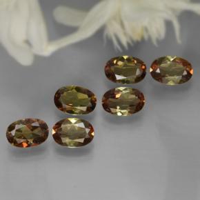 Gemas de andalucita multicolor natural de 2,42 ct, corte óvalo, VVS-VS
