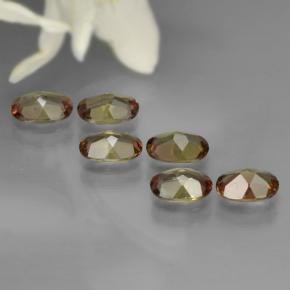 Gemas de andalucita multicolor natural de 2,42 ct, corte óvalo, VVS-VS