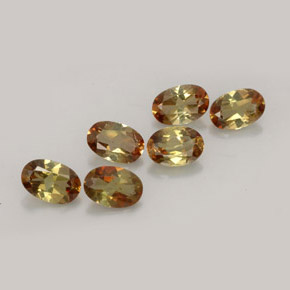 Gemas de andalucita multicolor natural de  ct, corte óvalo, VVS-VS