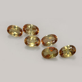 Gemas de andalucita multicolor natural de  ct, corte óvalo, VVS-VS