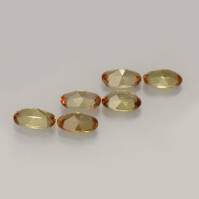 Gemas de andalucita multicolor natural de  ct, corte óvalo, VVS-VS