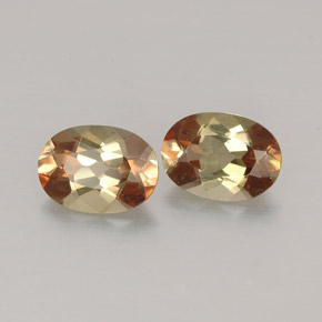 Gemas de andalucita Multicolor natural de  ct, Corte Óvalo, VVS-VS