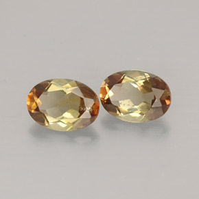 Gemas de andalucita Multicolor natural de  ct, Corte Óvalo, VVS-VS