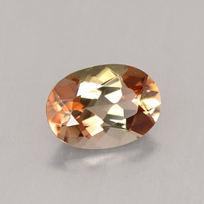 Andalucita multicolor natural de 0,82 ct, corte óvalo, VVS-VS