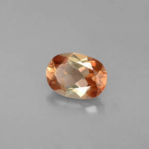 Andalucita multicolor natural de 1,28 ct, corte óvalo, VVS-VS