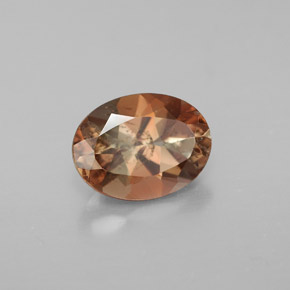 Andalucita multicolor natural de 1,20 ct, corte óvalo, VS-SI