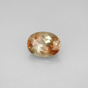 Andalucita multicolor natural de 1,44 ct, corte óvalo, VVS-VS