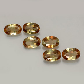 Gemas de andalucita multicolor natural de  ct, corte óvalo, VVS-VS