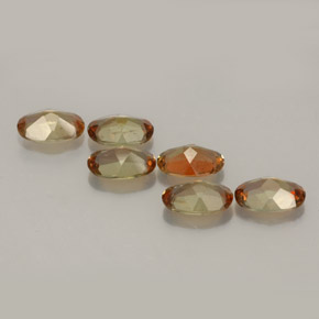 Gemas de andalucita multicolor natural de  ct, corte óvalo, VVS-VS