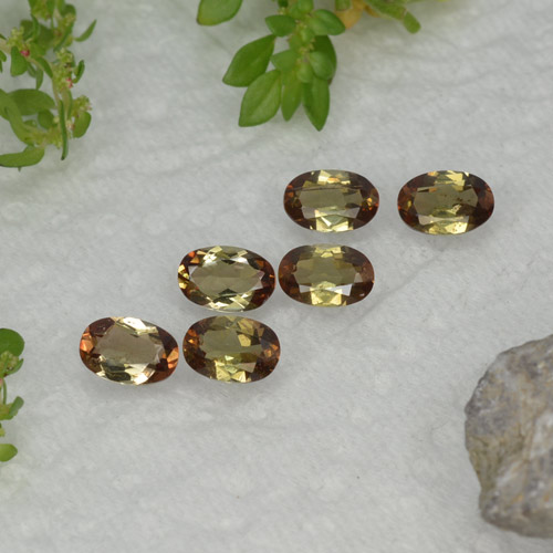 Gemas de andalucita multicolor natural de 2,54 ct, corte óvalo, VVS-VS