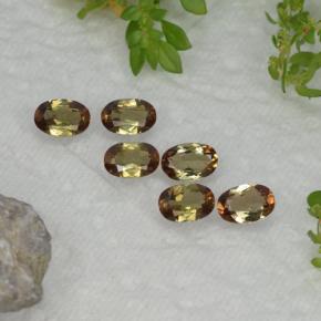 Gemas de andalucita multicolor natural de 2,54 ct, corte óvalo, VVS-VS