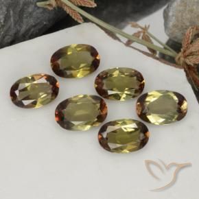 Gemas de andalucita Multicolor natural de 2.35 ct, Ovalada, VVS-VS