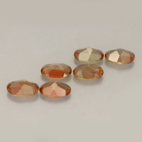 Gemas de andalucita multicolor natural de  ct, corte óvalo, VVS-VS