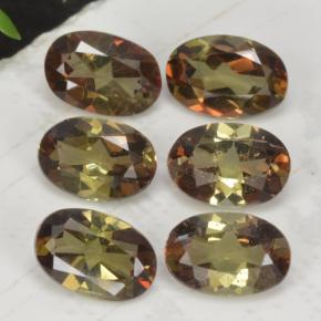 Gemas de andalucita multicolor natural de 2,66 ct, corte óvalo, VVS-VS