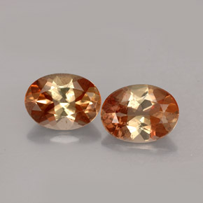 Gemas de andalucita multicolor natural de  ct, corte óvalo, VS