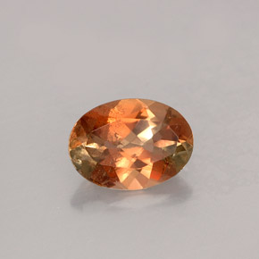 Andalucita multicolor natural de 1,11 ct, corte óvalo, VS