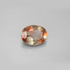 Andalucita multicolor natural de 1,35 ct, corte óvalo, VS-SI