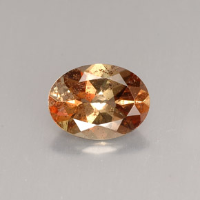 Andalucita multicolor natural de 1,17 ct, corte óvalo, VS-SI