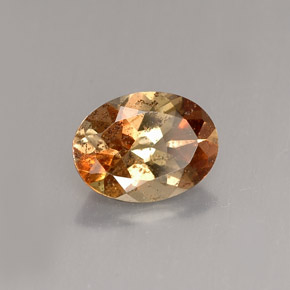 Andalucita multicolor natural de 1,17 ct, corte óvalo, VS-SI