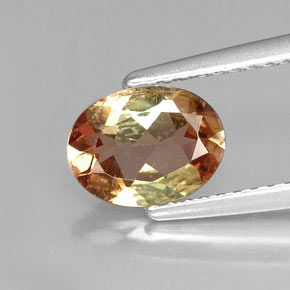 Andalucita multicolor natural de 1,05 ct, corte óvalo, VS-SI