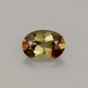Andalucita multicolor natural de 0,77 ct, corte óvalo, VVS-VS