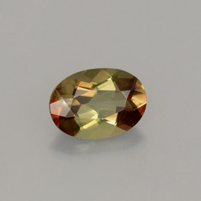 Andalucita multicolor natural de 0,77 ct, corte óvalo, VVS-VS