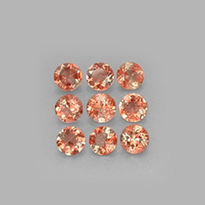 Gemas de andalucita multicolor natural de 2,25 ct, corte redondo, VS