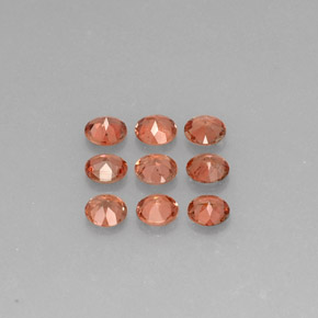 Gemas de andalucita multicolor natural de  ct, corte redondo, VS