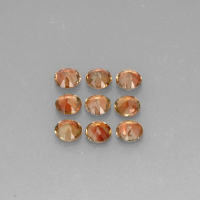 Gemas de andalucita multicolor natural de  ct, corte redondo, VS