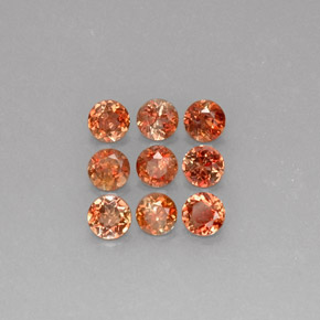 Gemas de andalucita multicolor natural de 2,28 ct, corte redondo, VS