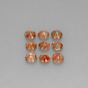 Gemas de andalucita multicolor natural de 2,28 ct, corte redondo, VS